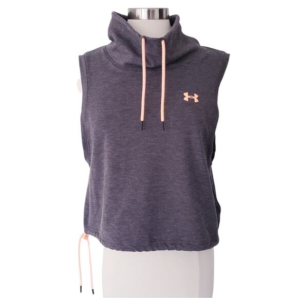 Under Armour Featherweight Cowl Pullover Muscle Hoodie Size Large - Picture 2 of 10